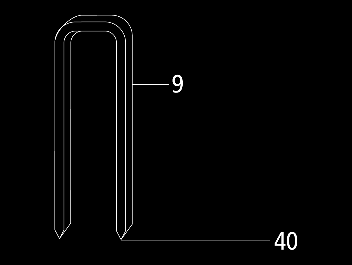 SPS Medium Crown Staples No. 90 ( Miles )