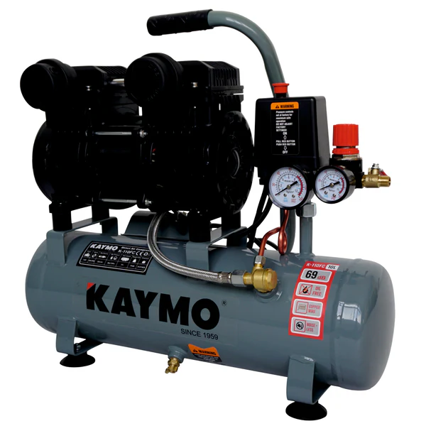 SPS Air Compressor Kaymo K-110FC 1.5HP 10LTR OILFREE-COPPER ( Kaymo )