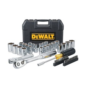 DeWALT DWMT45049 1/2’’ Mechanics Nano Bit Tool Set, Polished Chrome (49 PC)